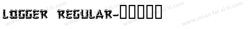 Logger Regular字体转换